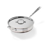 Cacerola con tapa All Clad Groupe SEB 6403 11644640323 acero inoxidable de 5 capas plateado apta para lavavajillas