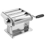 MARCATO Hecha en Italia Ampia 150 Classic - Máquina manual para pasta, acero cromado. Para hacer lasaña, fettuccine y ta