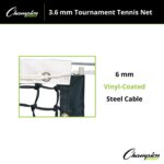 Champion Sports Red de tenis para torneo de 0.142 in