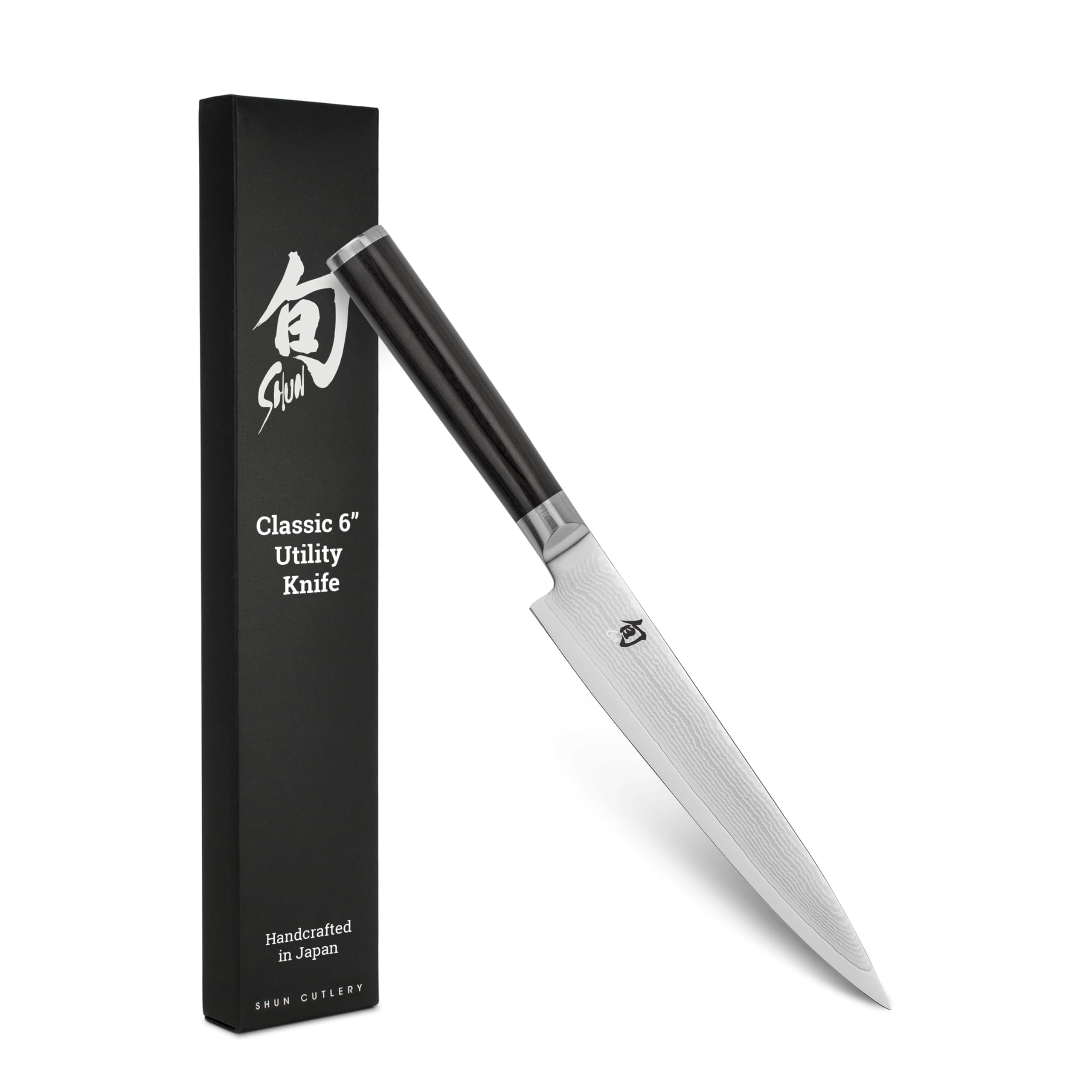 Version 1.0.0 Shun Cuchillo de cocina clásico de 6 pulgadas, estrecho, de hoja recta, perfecto para cortes precisos, ideal para prepar