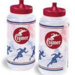 Botella de Agua Deportiva Ánfora Squeeze Cramer 023145 Boca Ancha Plástico Libre de BPA para Deportes de Equipo Fútbol