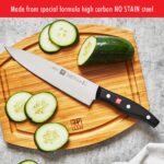 ZWILLING Twin Signature - Juego de cuchillos alemanes de 11 piezas con bloque, afilado para afeitar, fabricado en una fá