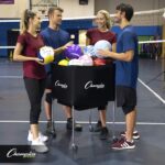 Champion Sports Volleyball Cart & Equipment Storage, Durable Aluminum Frame for High Volume Practices & Training Session