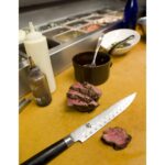 Shun Cutlery - Cuchillo clásico para cortar tierra hueca de 9 pulgadas, largo, hoja fina, permite cortes más limpios par