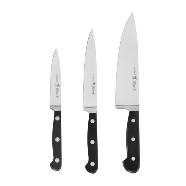 Juego de Cuchillos de Cocina Henckels Classic 31425-000 Acero Inoxidable 3 Piezas Cuchillo de Chef Utilitario y Pelador