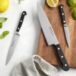 Juego de Cuchillos de Cocina Henckels Classic 31425-000 Acero Inoxidable 3 Piezas Cuchillo de Chef Utilitario y Pelador