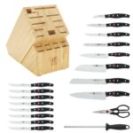 ZWILLING Twin Signature - Juego de cuchillos alemanes de 19 piezas con bloque, fabricado en una fábrica alemana propieda