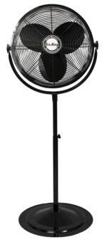 Ventilador de pedestal industrial Air King 9420 20 pulgadas 3 velocidades acero 120 voltios aprobado ETL OSHA