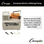 Champion Sports Electric Ball Inflator – Quiet High-PSI Air Compressor & Ball Pump for Sports Balls, 110–120V AC