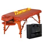 Master Massage - Mesa de masaje portátil Santana Therma Top de 31 pulgadas (almohadillas térmicas integradas), cama de e