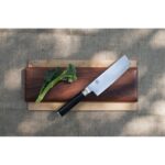 Shun Classic Cuchillo Nakiri de acero inoxidable de 6 1/2 pulgadas Kai DM0728