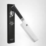 Shun Classic Cuchillo Nakiri de acero inoxidable de 6 1/2 pulgadas Kai DM0728