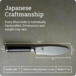 Shun Cuchillo versátil clásico de 6 pulgadas con núcleo de corte VG-MAX patentado y revestimiento de Damasco de acero in