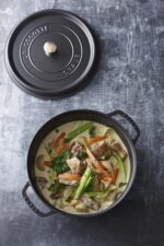 Olla cocotte redonda de hierro fundido Staub 1102825 negro mate 6.25 cuartos de galón