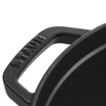 Olla cocotte redonda de hierro fundido Staub 1102825 negro mate 6.25 cuartos de galón