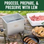 LEM Products MightyBite Mezclador de carne manual de 20 libras de capacidad, en acero inoxidable, solo manual 654