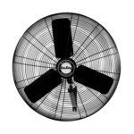 Ventilador de Pared Oscilante Industrial Air King 9035 – 30 Pulgadas, 1/4 HP, 7,400 CFM, 3 Velocidades, Negro