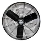 Ventilador de Pared Oscilante Industrial Air King 9035 – 30 Pulgadas, 1/4 HP, 7,400 CFM, 3 Velocidades, Negro