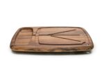 Ironwood Gourmet Kansas City - Tabla de tallar grande con canales de jugo, 22 x 15 x 2.5 pulgadas, madera de acacia 2810