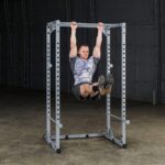 Body-Solid Powerline - Soporte de potencia ajustable, marco de acero resistente de entrenamiento de fuerza de 18 niveles