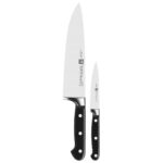 ZWILLING Professional S - Juego de cuchillos de chef alemán afilados de 2 piezas, fabricado en una fábrica alemana propi
