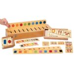 Constructive Playthings Combo de caja de clasificación para color y conteo para niños