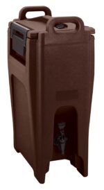 Contenedor de bebidas isotérmico Cambro UC500UC500131 780305 Ultra Camtainer plástico aislado 5.25 galones marrón oscuro