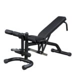 Body-Solid Banco de pesas ajustable con múltiples ángulos para gimnasio doméstico y comercial (FID46), banco plano, incl