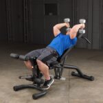 Body-Solid Banco de pesas ajustable con múltiples ángulos para gimnasio doméstico y comercial (FID46), banco plano, incl