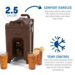 Dispensador de bebidas aislado Cateraide CFS Brands XT250003 2.5 galones polietileno poliuretano