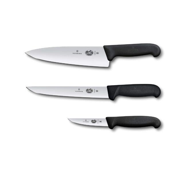 Victorinox, cubertería para chefs, 3 unidades, 8 pulgadas, Negro 5.1053.3-X3