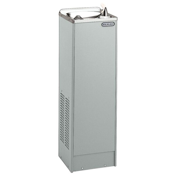Bebedero enfriador de agua de piso Elkay FD7003L1Z Space-ette refrigerado sin filtro 3 GPH gris claro granito
