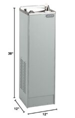 Bebedero enfriador de agua de piso Elkay FD7003L1Z Space-ette refrigerado sin filtro 3 GPH gris claro granito