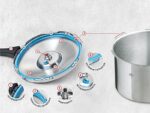 Olla de presión express Kuhn Rikon Duromatic 30333 acero inoxidable plateada 5 Litros