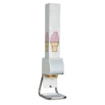 Dispensador de conos de helado para encimera Dispense-Rite BCDS-BFL color blanco 39.4 cm alto 22.9 cm ancho 28.6 cm prof