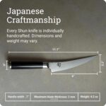 Shun Cuchillo clásico para deshuesar y filetear de 6 pulgadas, se desliza fácilmente a través de carne y pescado, autént