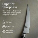 Shun Cuchillo clásico para deshuesar y filetear de 6 pulgadas, se desliza fácilmente a través de carne y pescado, autént