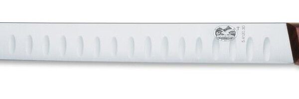 Cuchillo para salmón Victorinox 5.4120.30 hoja estriada 12 pulgadas mango de madera marrón