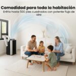 Aire acondicionado portatil Whynter ARC-14S 14000 BTU doble manguera con deshumidificador y ventilador enfria hasta 46 m