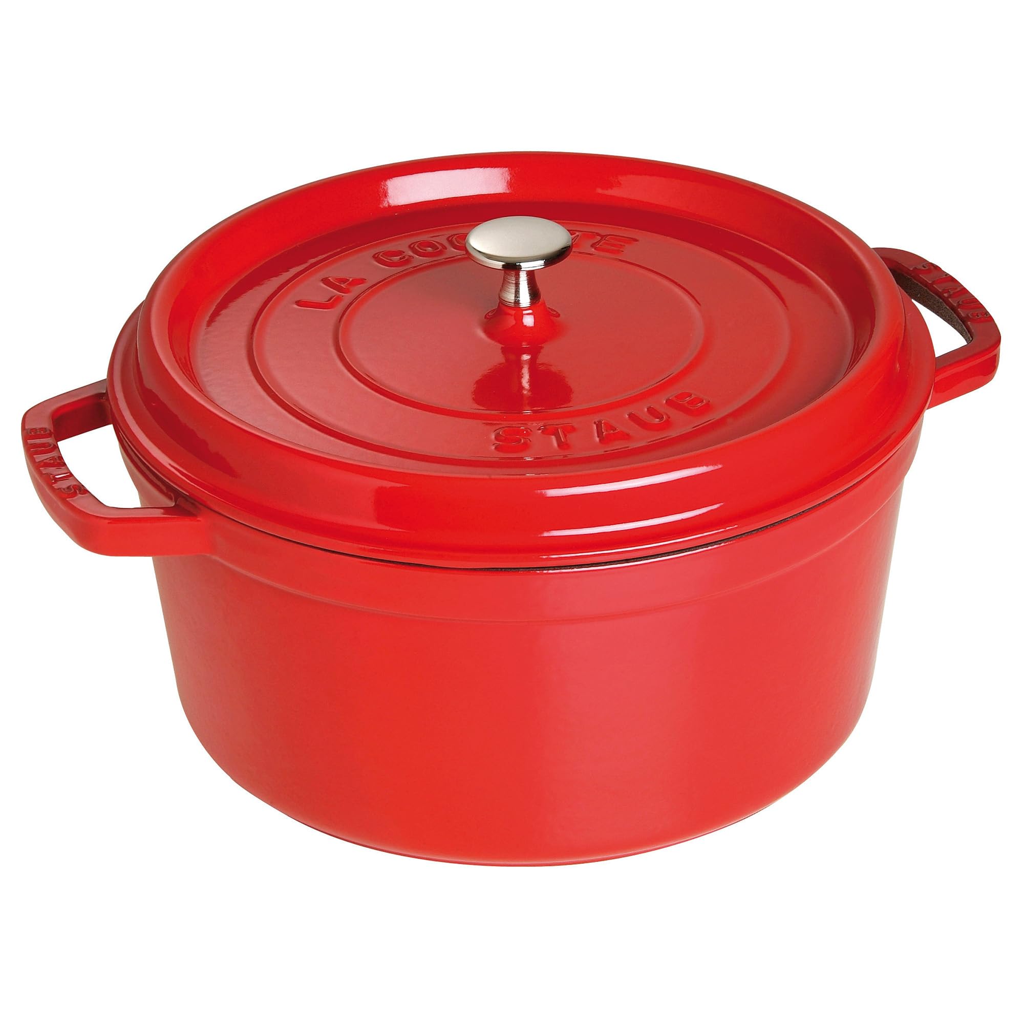 Version 1.0.0 Olla Cocotte Redonda de Hierro Fundido Staub 1102806 Cereza 5.9 Litros