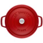 Olla Cocotte Redonda de Hierro Fundido Staub 1102806 Cereza 5.9 Litros