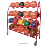 Champion Sports Carrito de almacenamiento de baloncesto con marco de acero, varios estilos