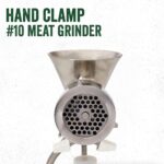 LEM Products - Picadora a mano de acero inoxidable con pinzas para fijar n° 10