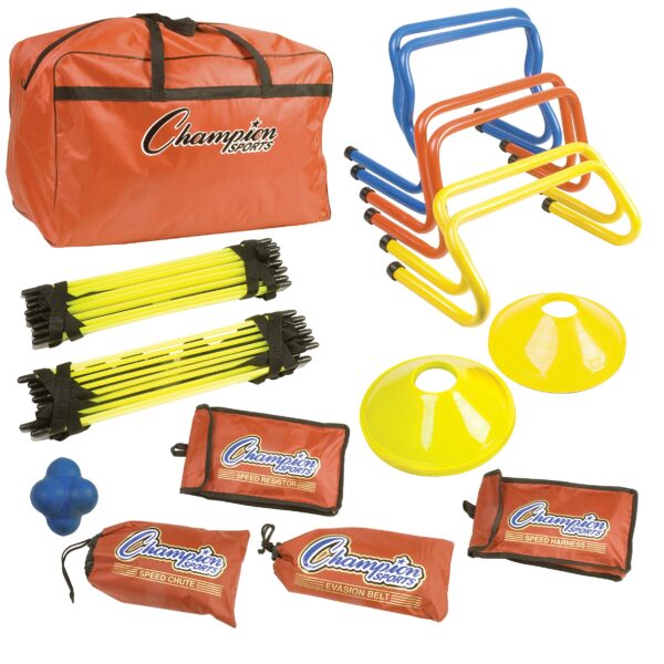 Champion Sports SAGKIT Kit de entrenamiento de agilidad de velocidad, 15 uds./bolsa