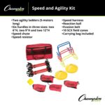 Champion Sports SAGKIT Kit de entrenamiento de agilidad de velocidad, 15 uds./bolsa