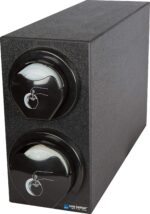 Dispensador de tapas Ez-Fit San Jamar L2912BK negro 8 a 46 onzas plástico 17.25x10x27.75 pulgadas para restaurantes y co