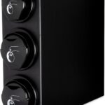 Dispensador de tapas para vasos San Jamar L2923BK 8 a 46 onzas plastico negro 24.50x10x28.75 pulgadas restaurante