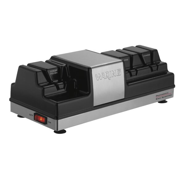 Afilador de cuchillos profesional comercial Waring con 3 estaciones, aprobado por la NSF