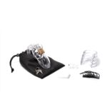 Dispositivo de castidad masculina transparente, modelo CB-3000