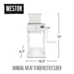 Weston Herramienta Ablandadora de Carne y Cubicadora de Servicio Pesado, Operación Manual Rápida y Fácil para Cortes de